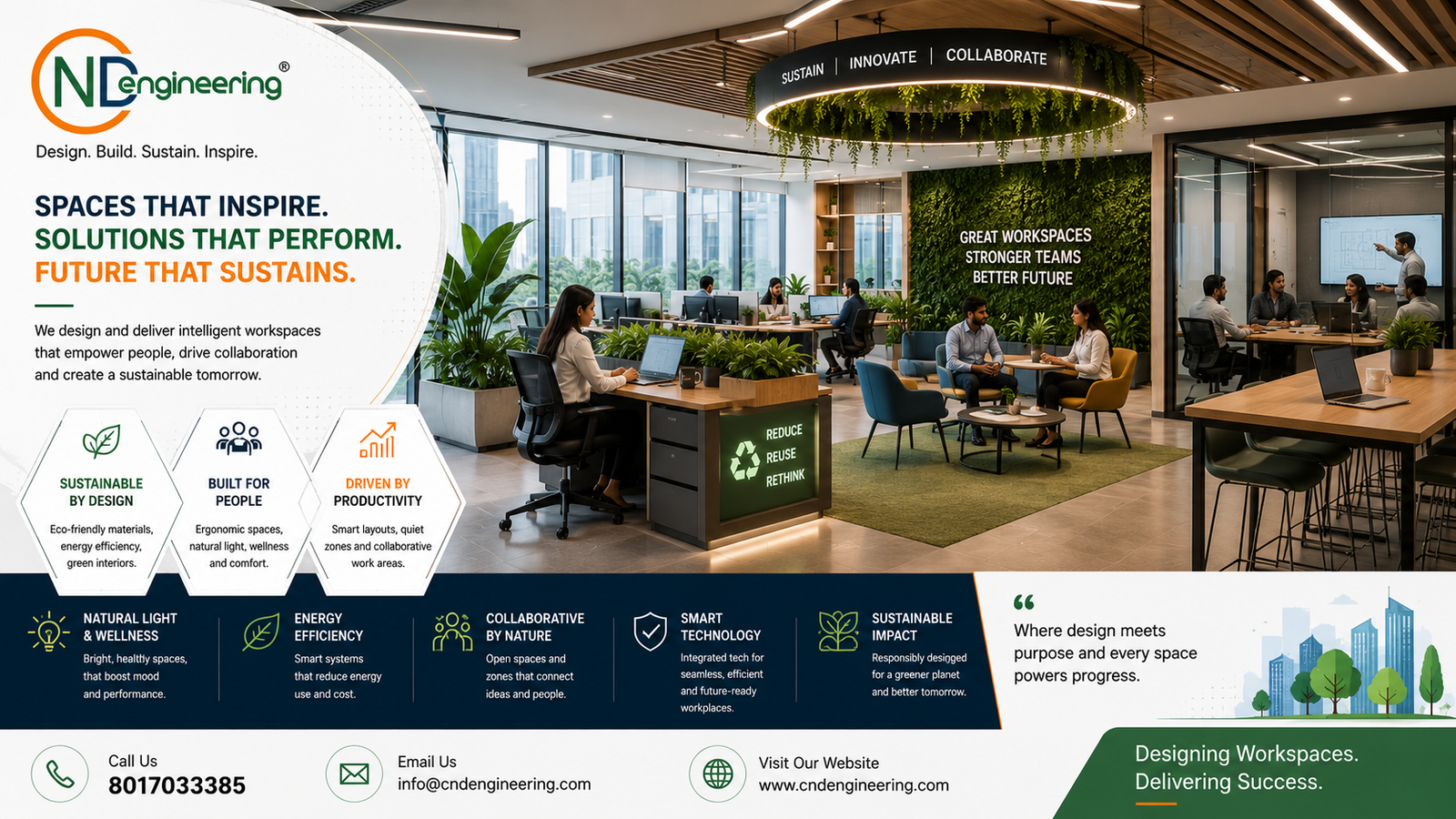 Inspiring sustainable office spaces